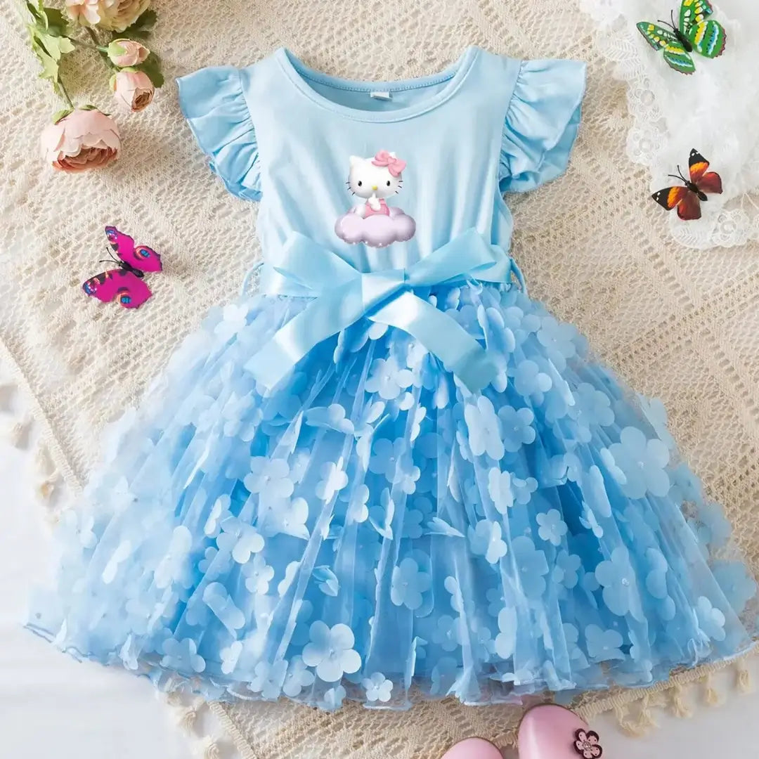 Vestido-Infantil-Hello-Kitty-Florido-Estilo-Raizza-Kids