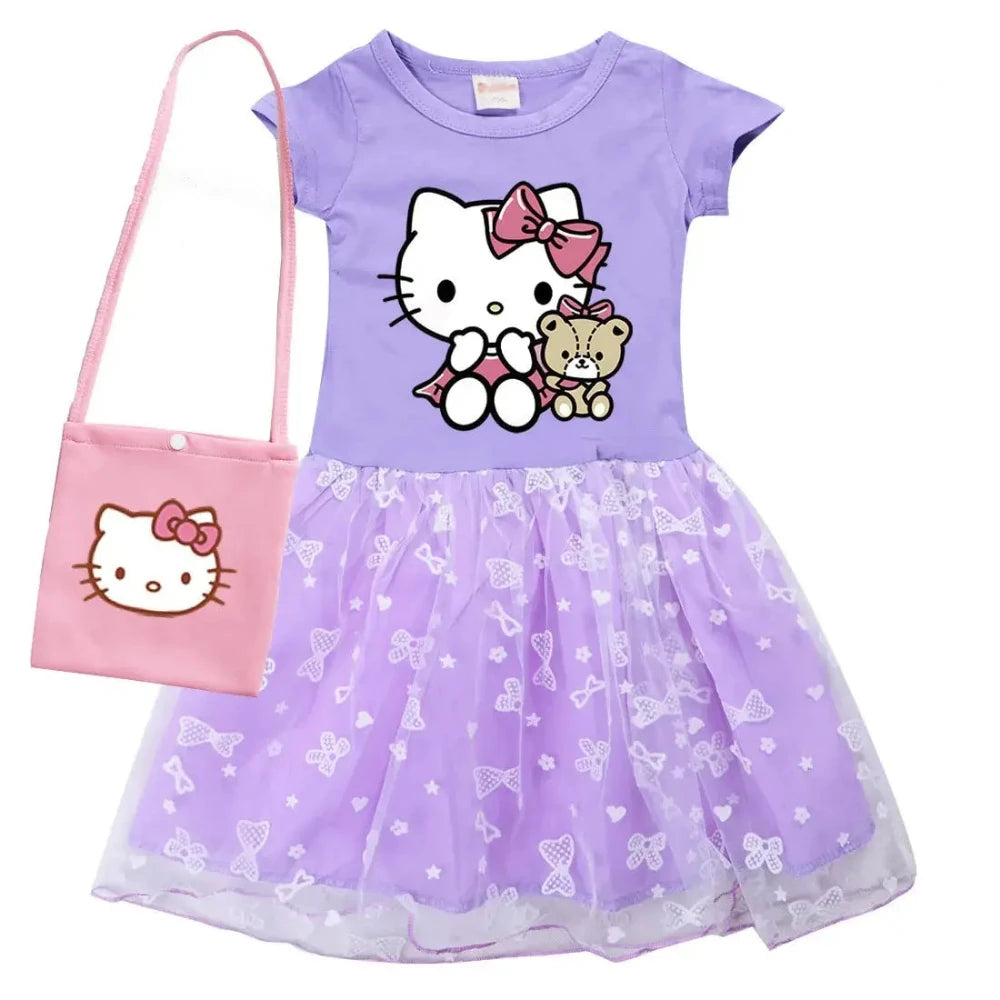 Vestido-Infantil-Hello-Kitty-Rosa-Roxo-Algodão-Raizza-Kids