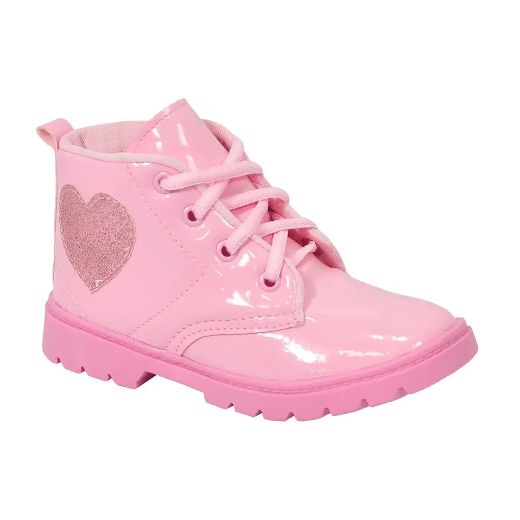 Bota-Infantil-Feminina-de-Coração-Rosa-Raizza-Kids