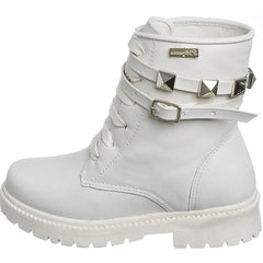 Bota-Tratorada-Infantil-Feminina-Off-White-Pirâmide - Raizza Kids