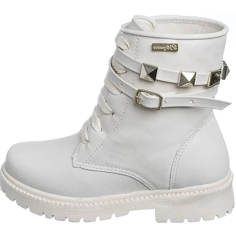 Bota-Tratorada-Infantil-Feminina-Off-White-Pirâmide - Raizza Kids