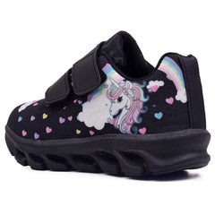 Tênis-Infantil-Feminino-Unicórnio-de-Led-Preto-Raizza-Kids