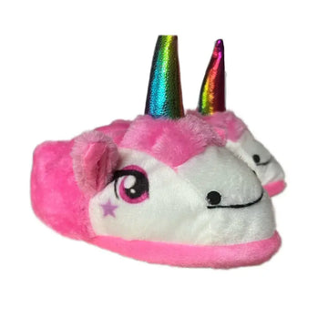 Pantufa-Unicórnio-Rosa-Quentinha-e-Confortável-Raizza-Kids
