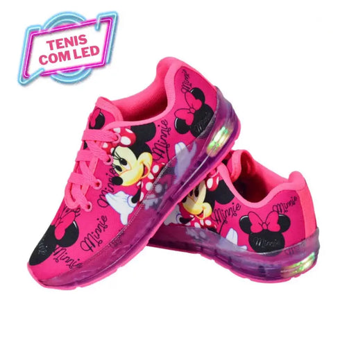 Tênis-Infantil-Feminino-Minnie-de-Led-Confortável-Raizza-Kids