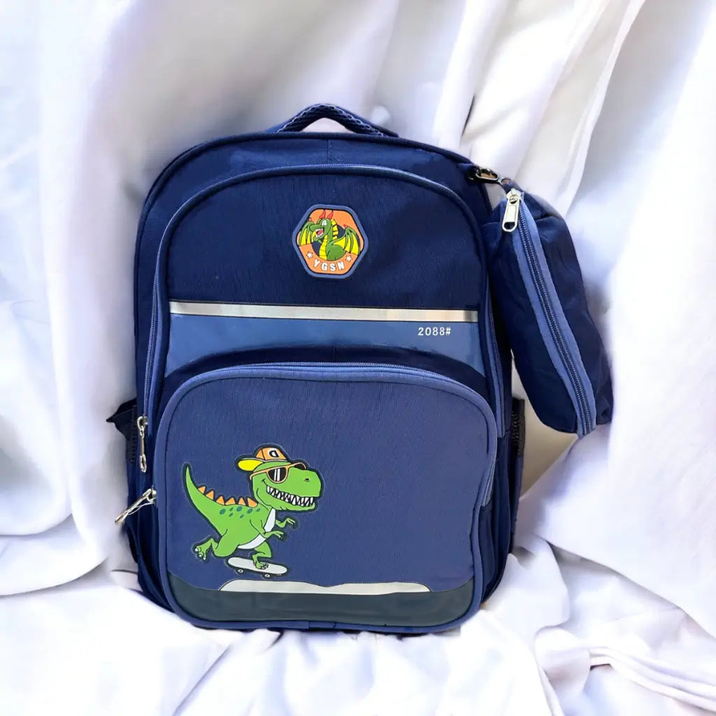 Mochila Infantil Escolar Dinossauro Sereia com Estojo Pingente - Raizza