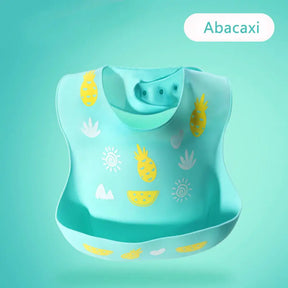 Babador de Silicone Para Bebê Impermeável