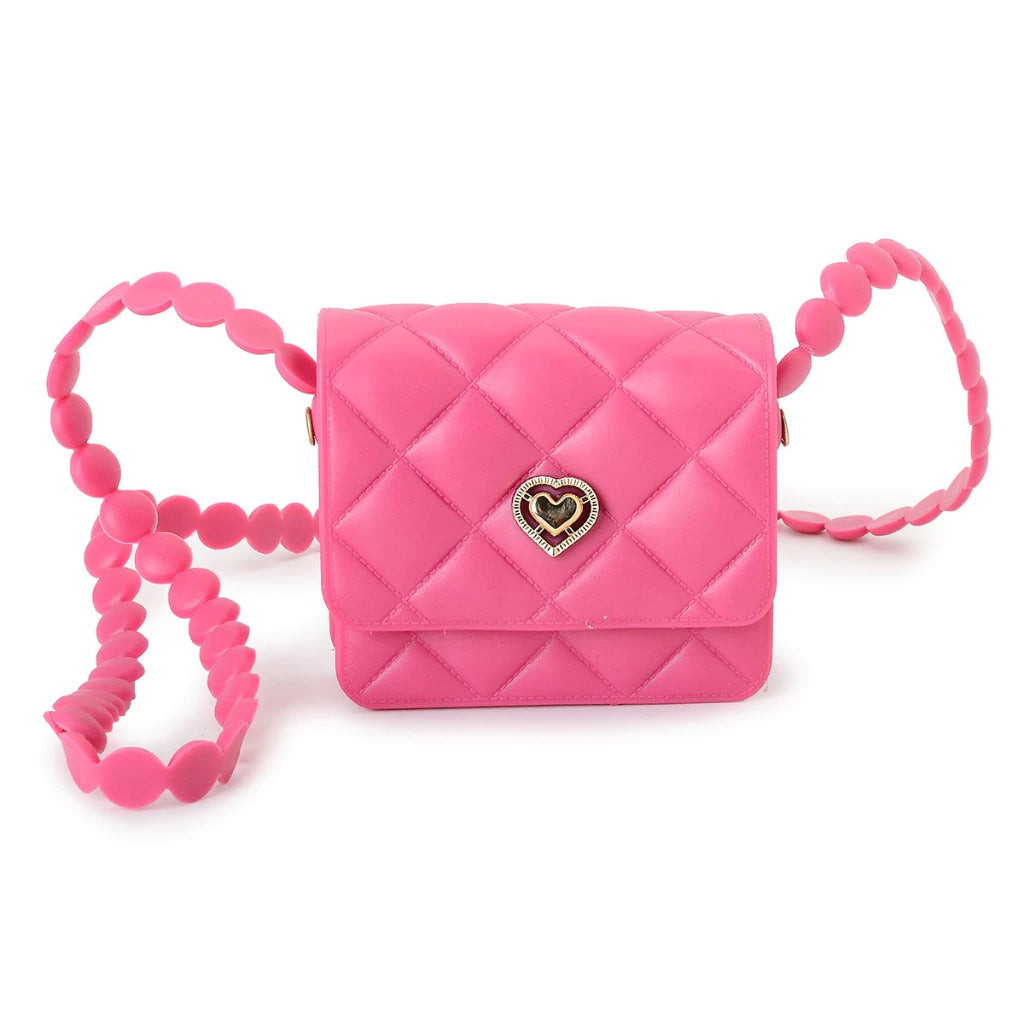 Sandália Infantil Feminino Rosa  e Bolsa de Mão - Raizza