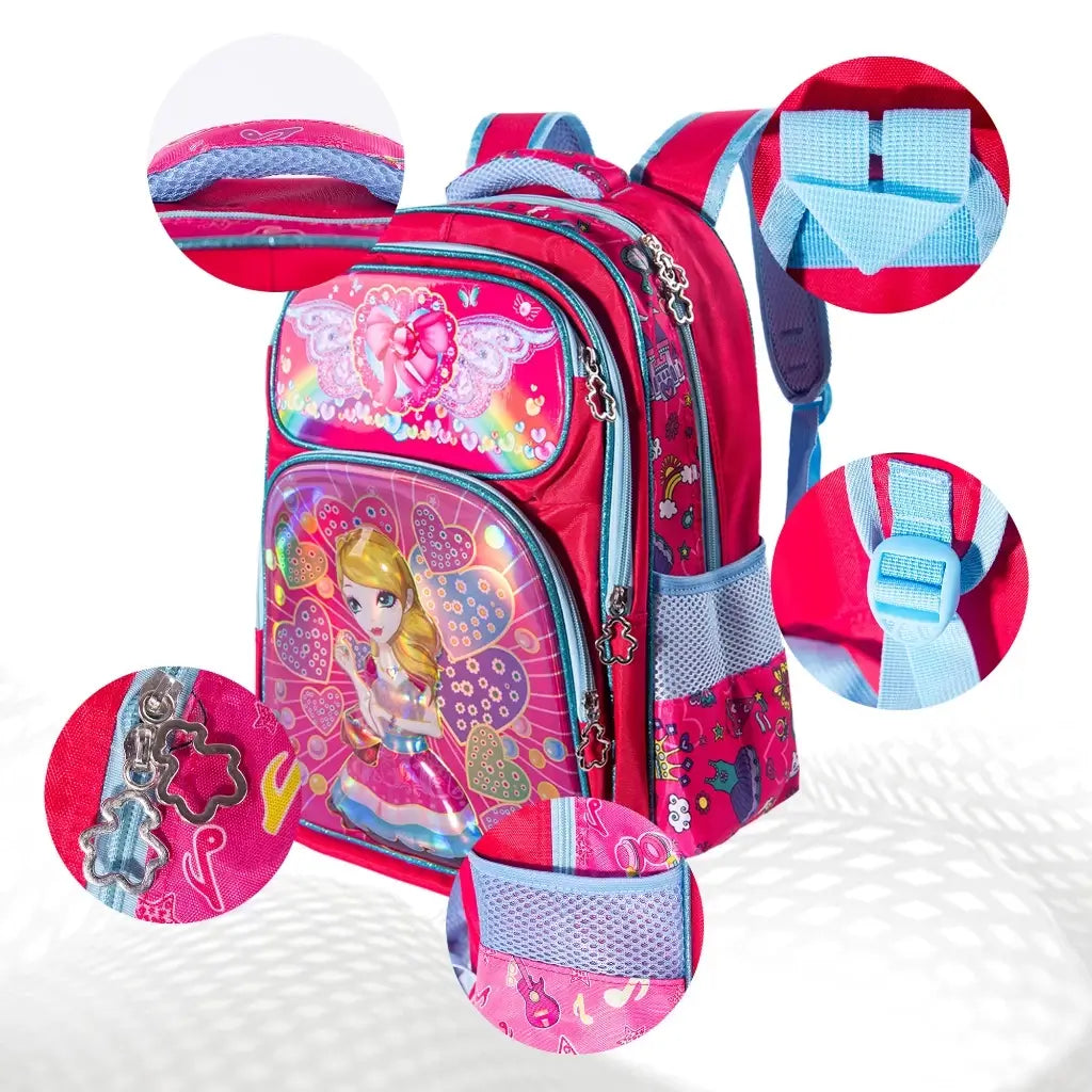 Mochila Escolar infantil Menina Fada - Raizza