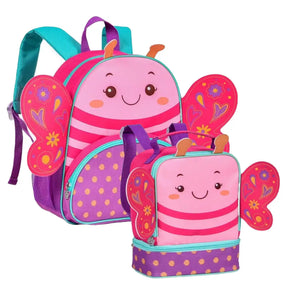 Kit Mochila Escolar Infantil+ Lancheira Borboleta - Raizza