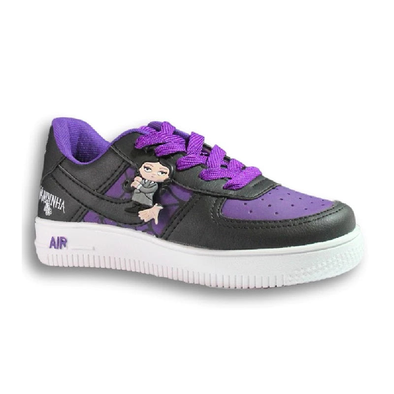 Tênis-Menina-Wandinha-Confortável-Roxo-Raizza-Kids