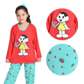 Pijama-Infantil-Feminino-Magali-Confortável-de-Personagens-Raizza-Kids