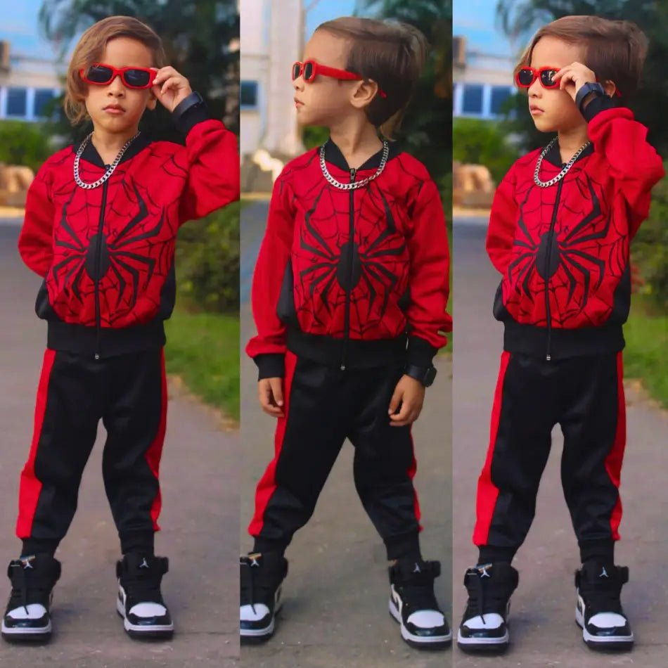 Conjunto-Infantil-Homem-Aranha-Inverno-Casaco-e-Calça-Raizza-Kids