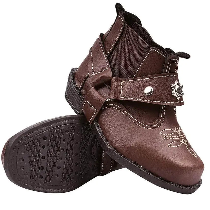 Bota-Infantil-Masculina-Country-Rodeio-Marrom-Raizza-Kids