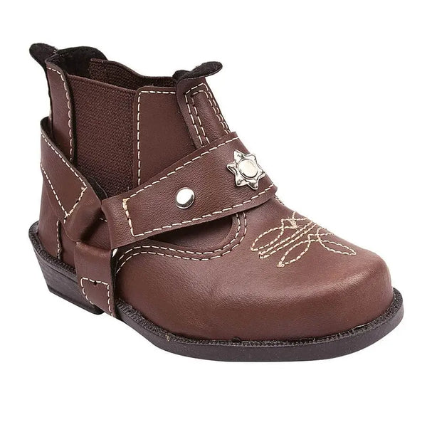 Bota-Infantil-Masculina-Country-Rodeio-Marrom-Raizza-Kids