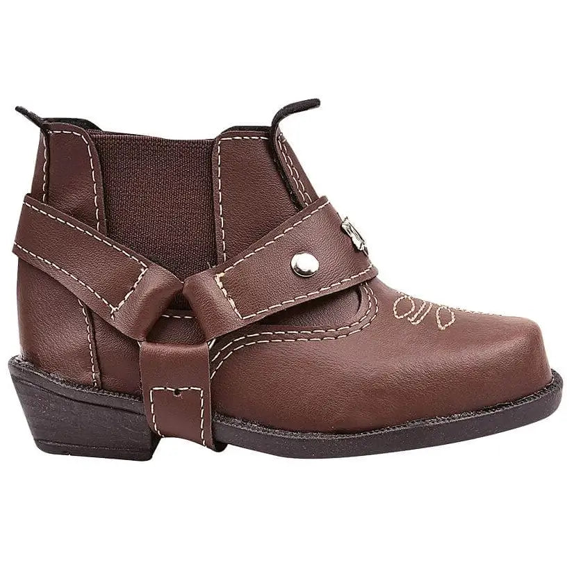 Bota-Infantil-Masculina-Country-Rodeio-Marrom-Raizza-Kids