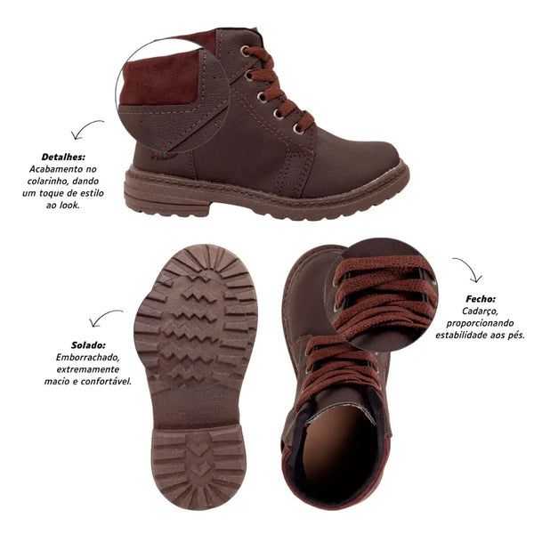 Bota-Coturno-de-Couro-Infantil-Masculino-Mountain-Preta-Raizza-Kids