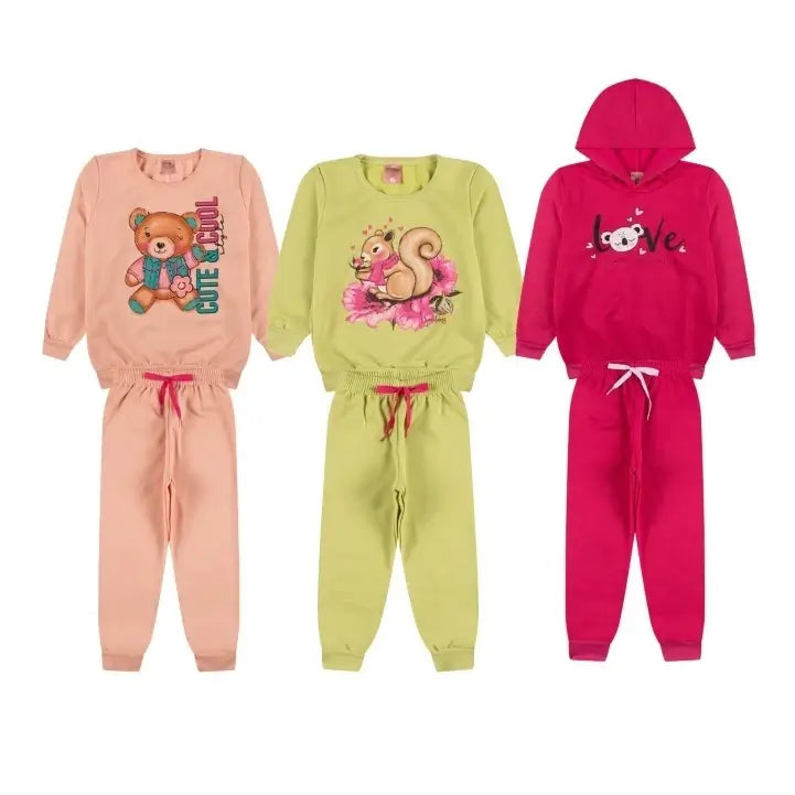 Conjunto-Moletom-Infantil-Feminino-5-Casacos-e-5-Calças-Raizza-Kids