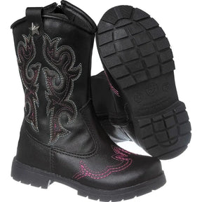 Bota-Texana-Infantil-Feminina-Country-Luxury-Preto-Raizza-Kids