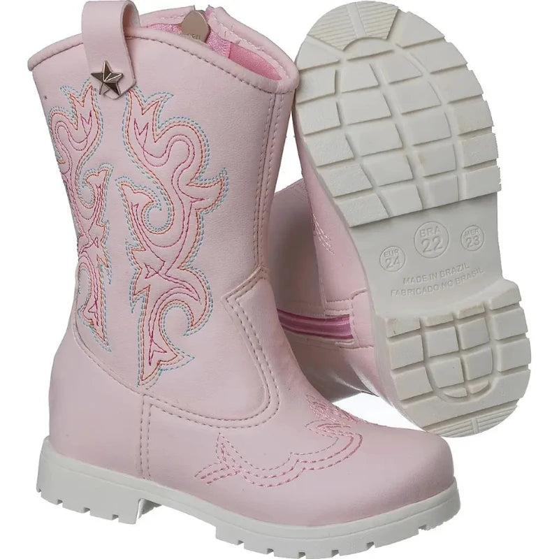 Bota-Texana-Infantil-Feminina-Country-Luxury-Rose-Raizza-Kids