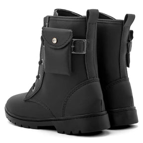 Bota-Coturno-Infantil-Feminina-Tratorada-Com-Bolsinha-Preto-Raizza-Kids