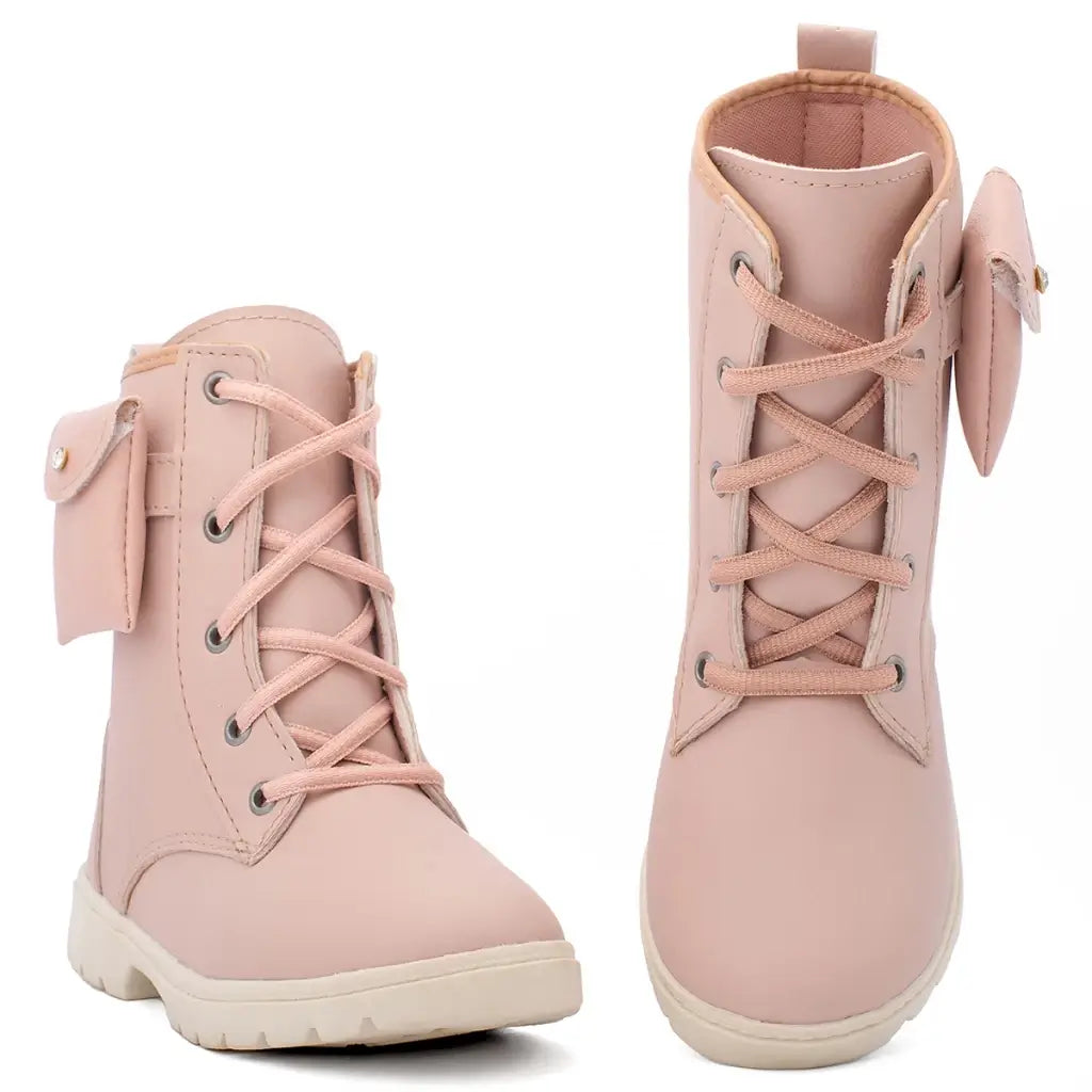 Bota-Coturno-Infantil-Feminina-Tratorada-Com-Bolsinha-Rosa-Raizza-Kids