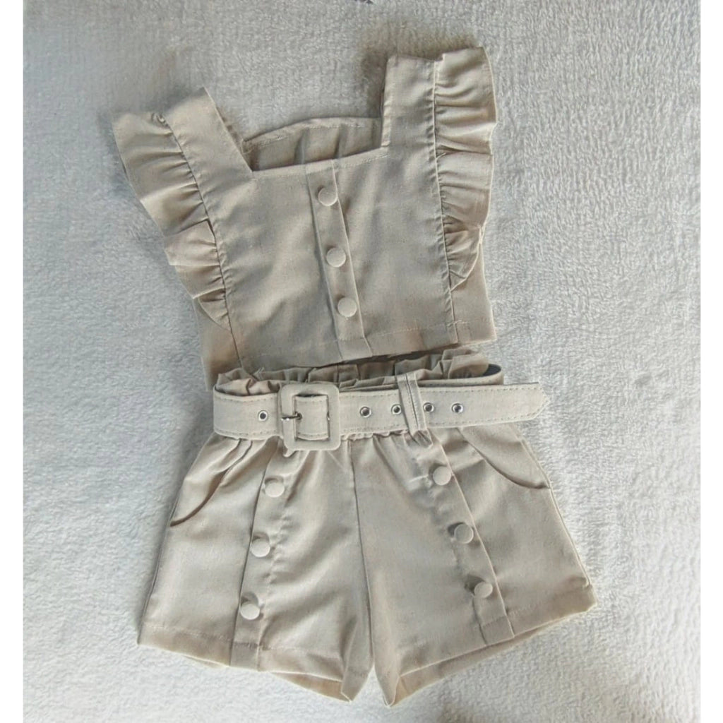 Conjunto Linho Infantil Moda Blogueirinha