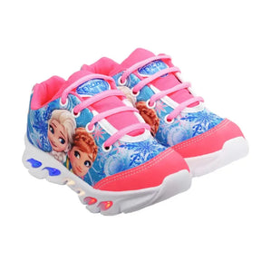 Tênis-Frozen-Led-Infantil-Feminino-Azul-Raizza-Kids