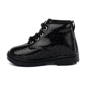 Bota-Coturno-Infantil-Feminina-Glitter-Preta-Raizza-Kids