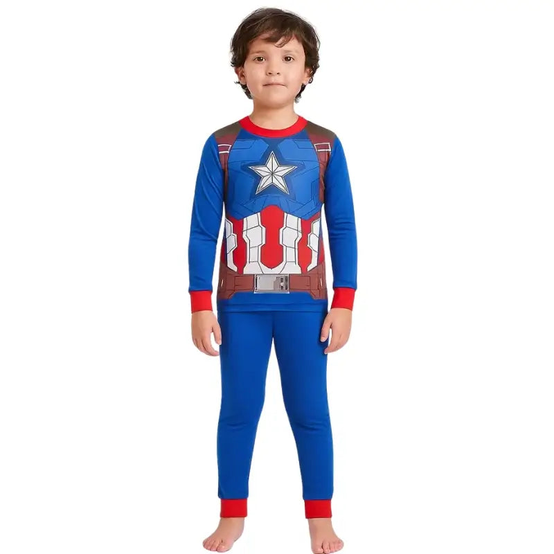 pijama infantil capitao america raizza kids