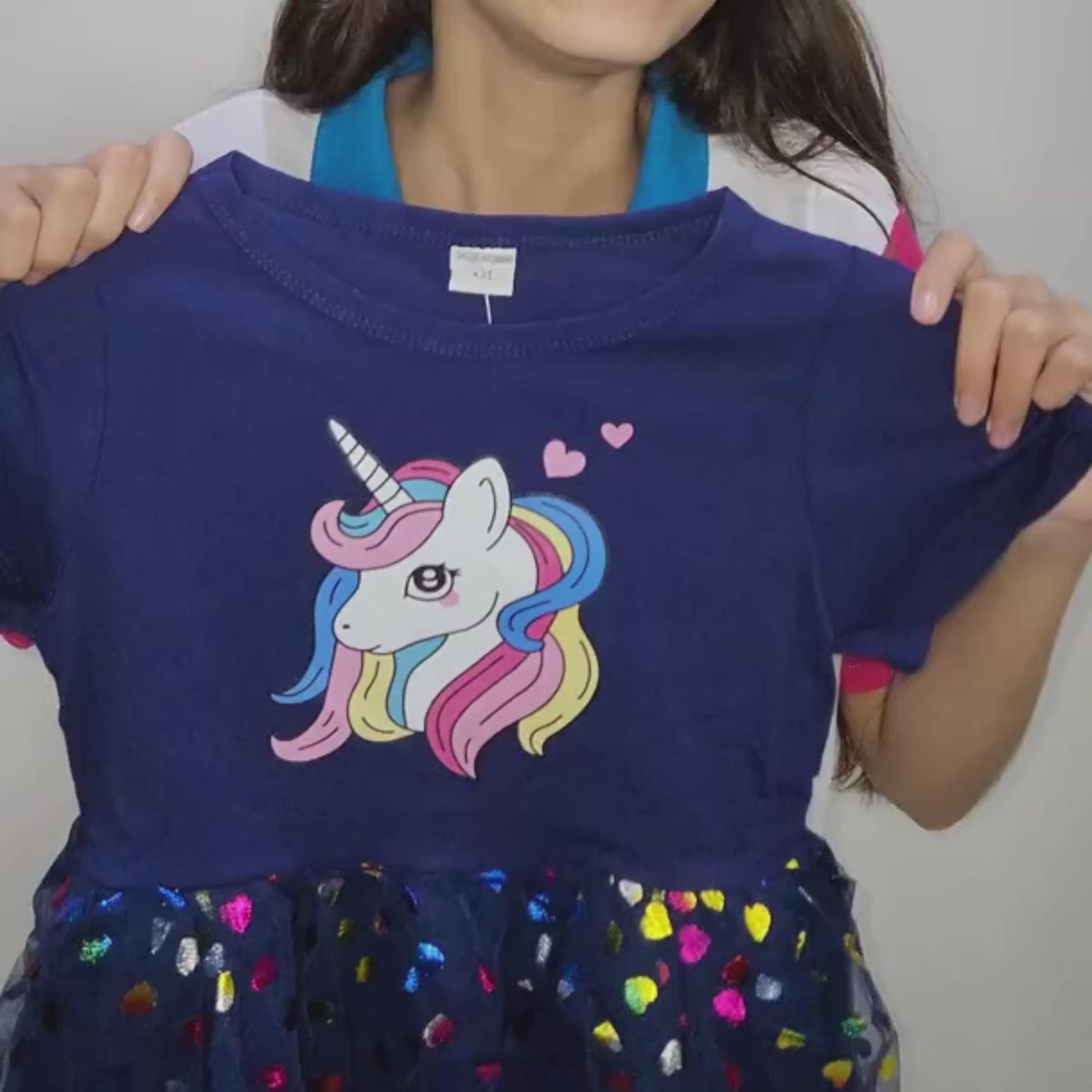 Vestido Infantil Unicórnio