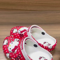Sandália Hello Kitty Infantil Feminina Confortável Leve Antiderrapante