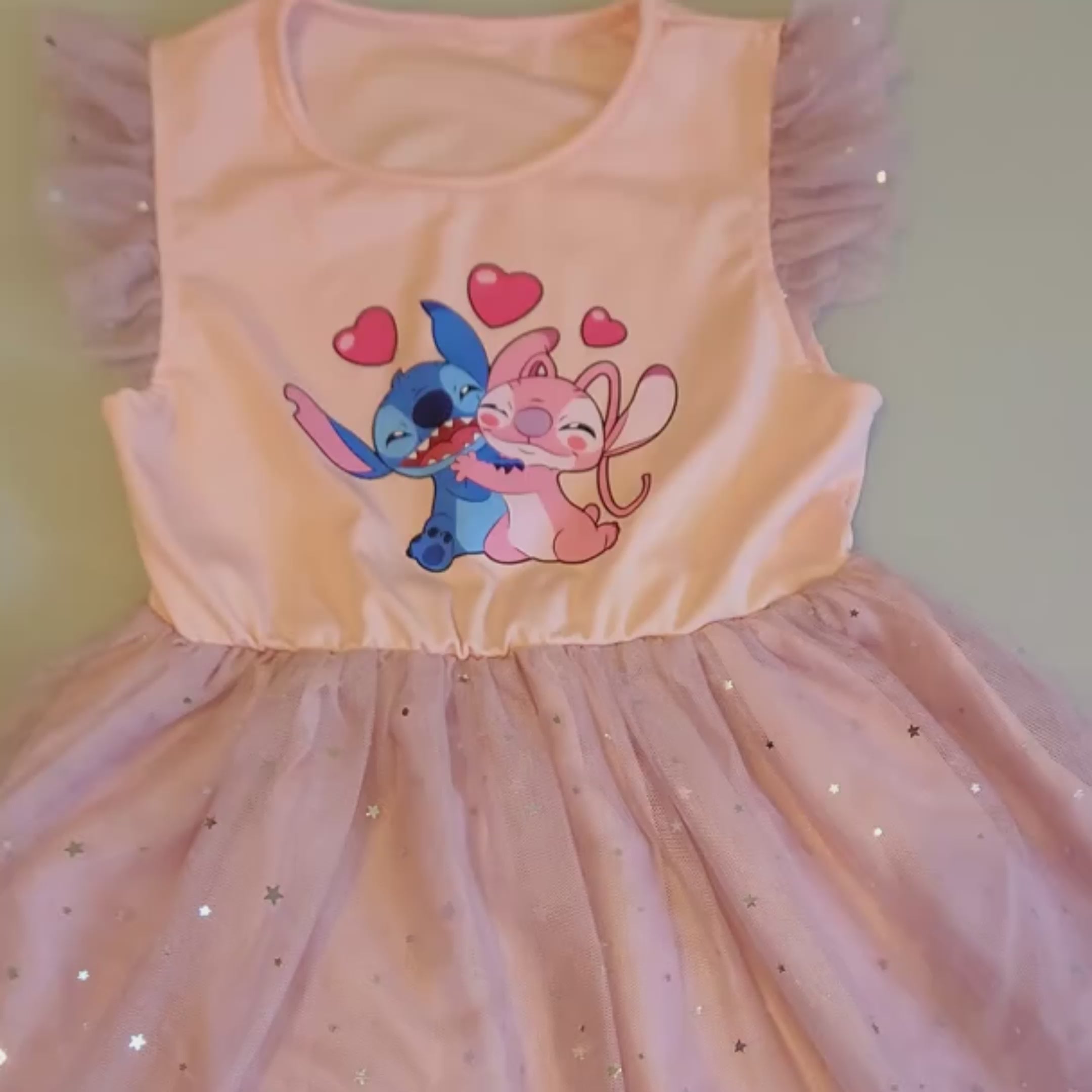 Vestido Infantil Stitch Tulle