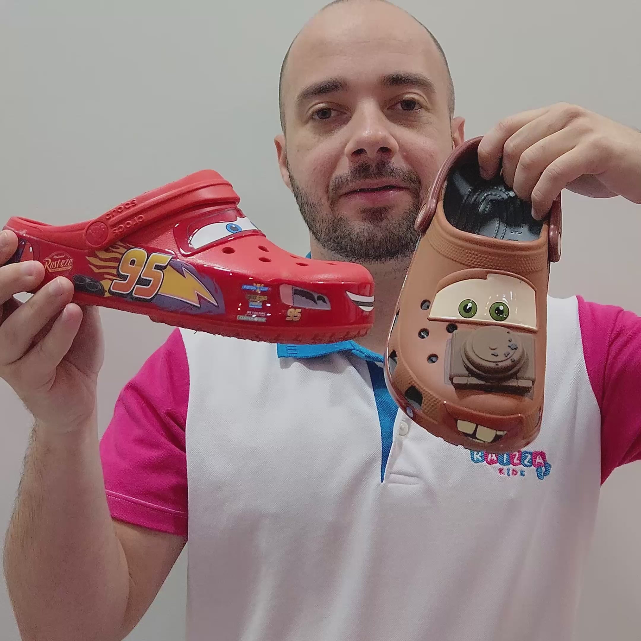 Sandália Clog Mater Carros Relâmpago McQueen