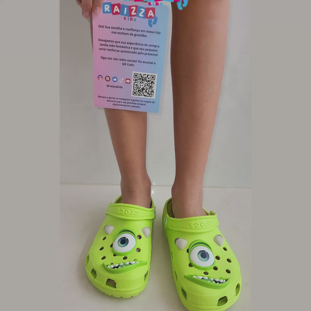 Sandália Clog Monstros SA Mike Wazowski