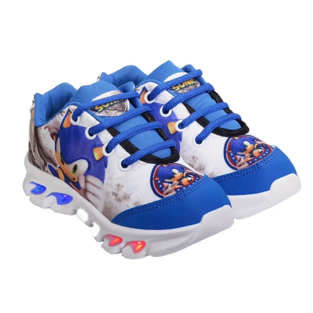 Tênis-Infantil-Masculino-Sonic-de-Led-Azul-Raizza-Kids