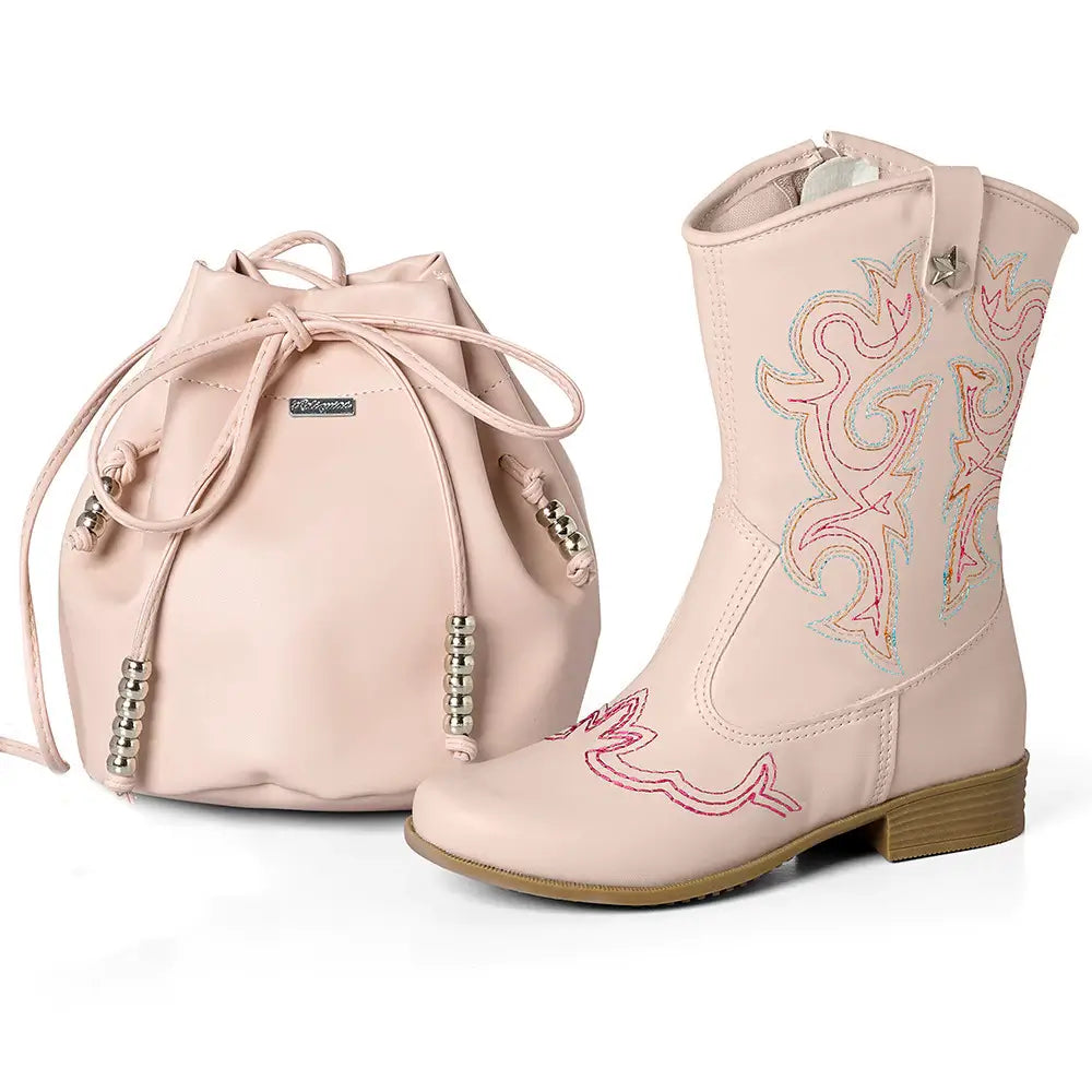 Bota-Infantil-Feminina-Texana-Rodeio-Country-com-Bolsa-Raizza-Kids