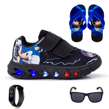 Tênis Infantil Masculino Sonic De Led