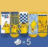 Meia Infantil Pikachu 5 pares - Raizza